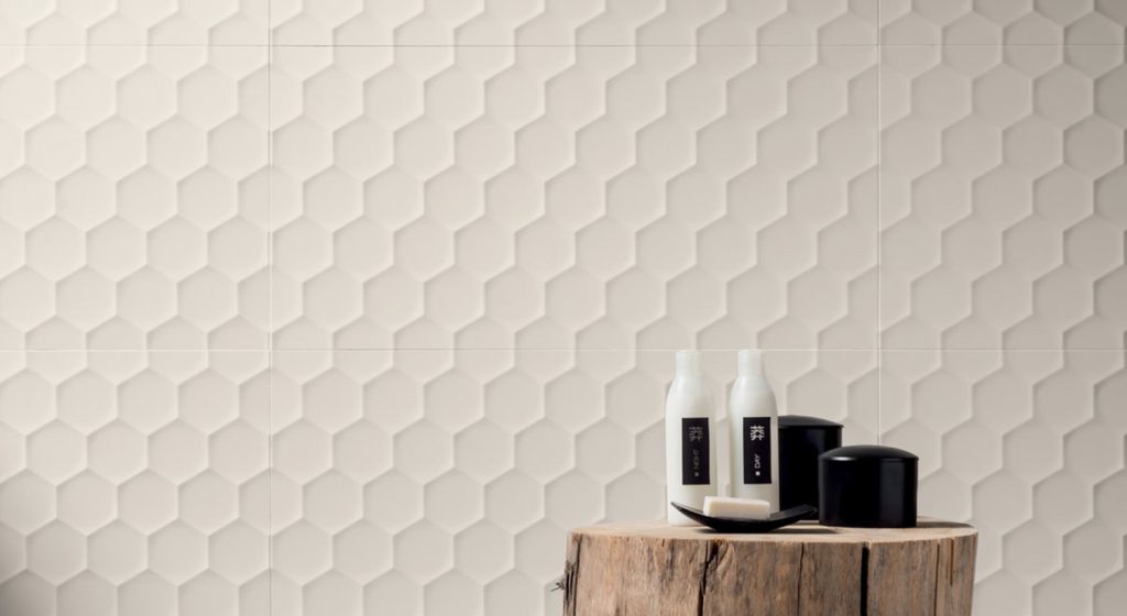 4D PLAIN DEEP WHITE HEXAGON